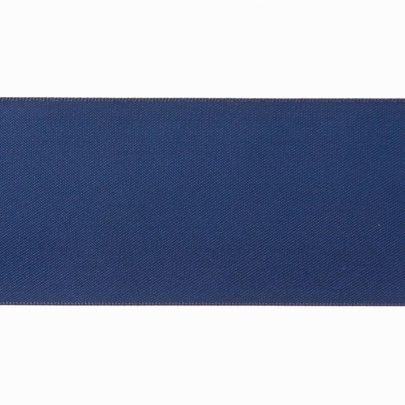 Cinta de satén [50 mm] – azul marino,  image number 1