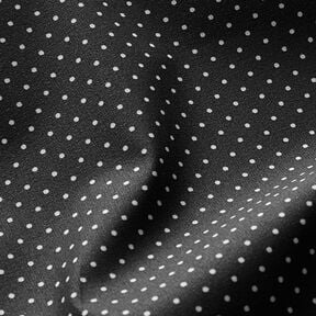 Algodón revestido puntos pequeños – negro | Retazo 80cm, 