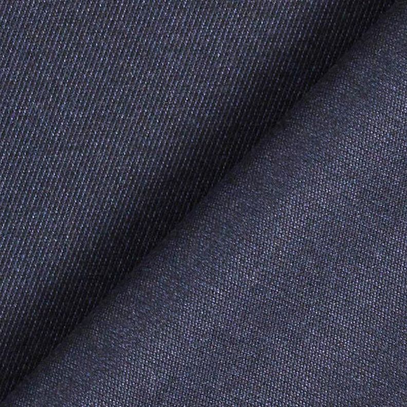 Tela elástica para trajes mezcla de viscosa Uni – azul noche,  image number 3