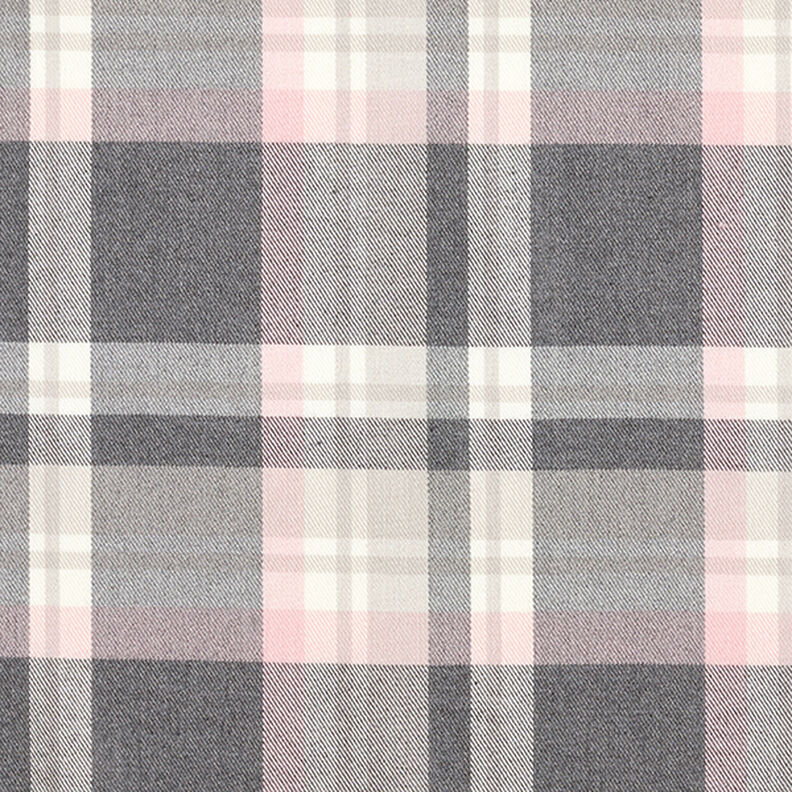 Stretch de pantalón cuadros escoceses – gris pizarra/rosado,  image number 1