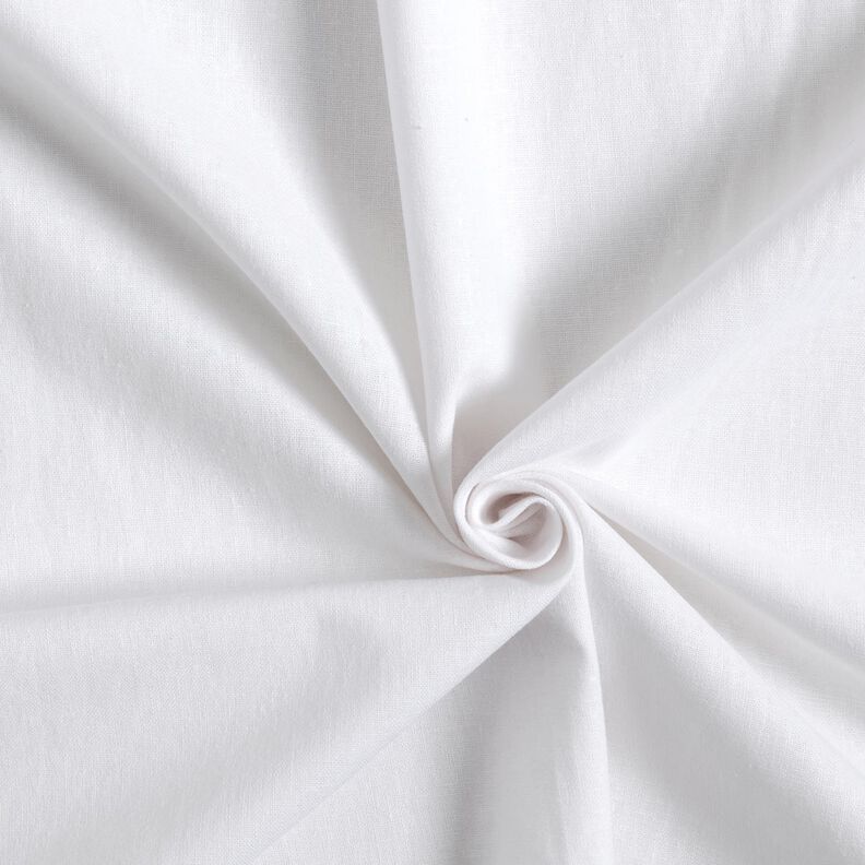 Mezcla de lino y algodón lavado – blanco,  image number 1