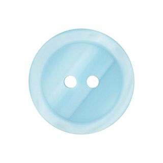 Botón de plástico de 2 agujeros Basic - azul claro, 