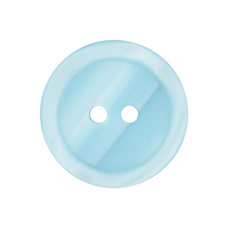 Botón de plástico de 2 agujeros Basic - azul claro,  image number 1