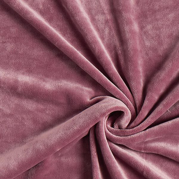 Terciopelo Stretch Tela de niqui – rosa antiguo,  image number 1