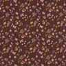 Tela de algodón Cretona Ramas pequeñas – marrón oscuro/uva,  thumbnail number 1