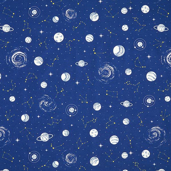 Tela decorativa Lona Brilla en la oscuridad Planetarium – azul marino,  image number 5