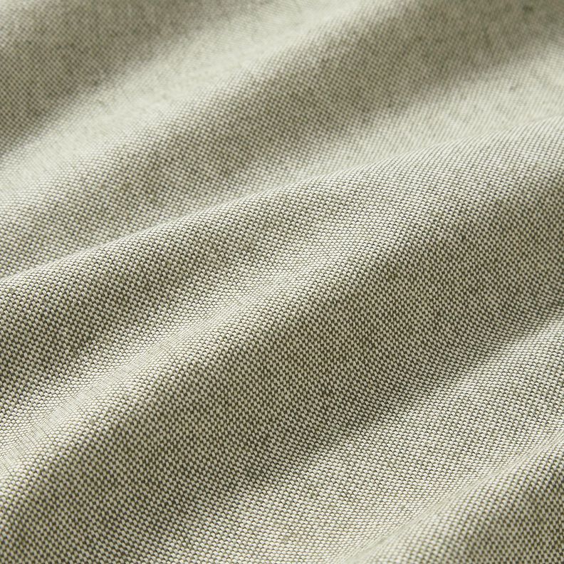 Tela decorativa Panama media Bicolor – oliva oscuro/naturaleza,  image number 2