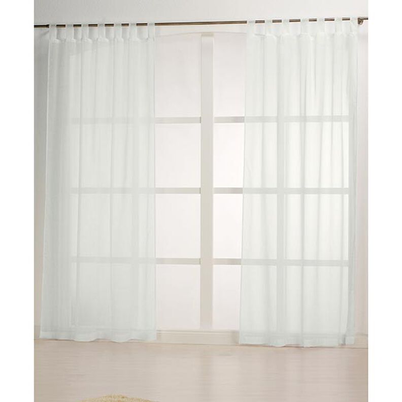Tejido para cortinas Voile Apariencia de lino 300 cm – blanco lana,  image number 5