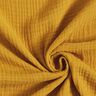 GOTS Muselina de algodón de tres capas – amarillo curry,  thumbnail number 1