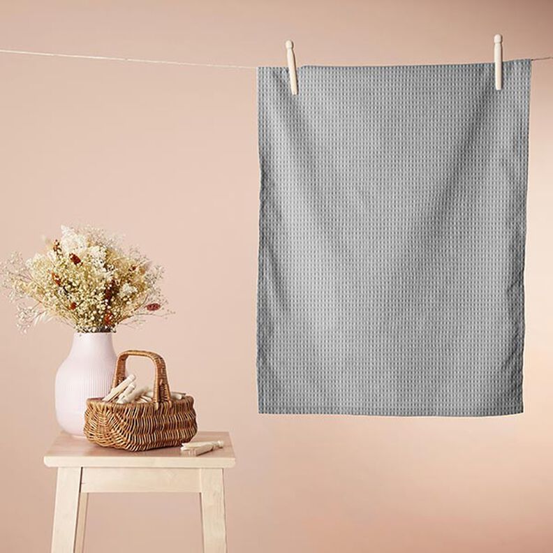 Piqué tipo gofre – gris claro,  image number 6