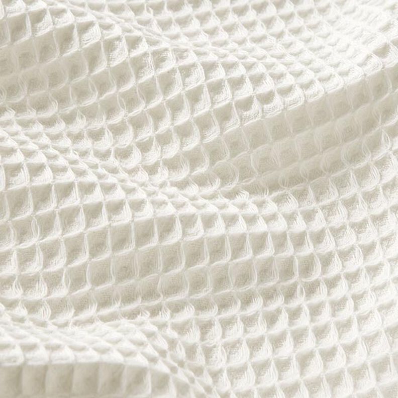 Piqué tipo gofre – blanco lana,  image number 2