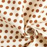 Tela de pantalón elástica con lunares – blanco/cobre,  thumbnail number 3