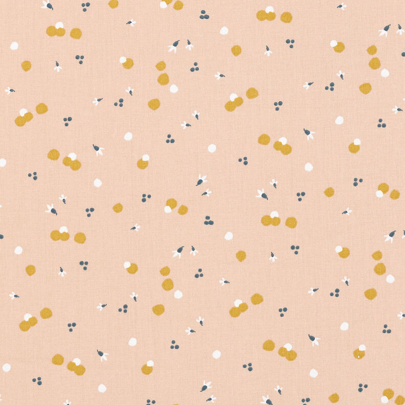 Tela de algodón Cretona Puntos de colores – beige,  image number 1