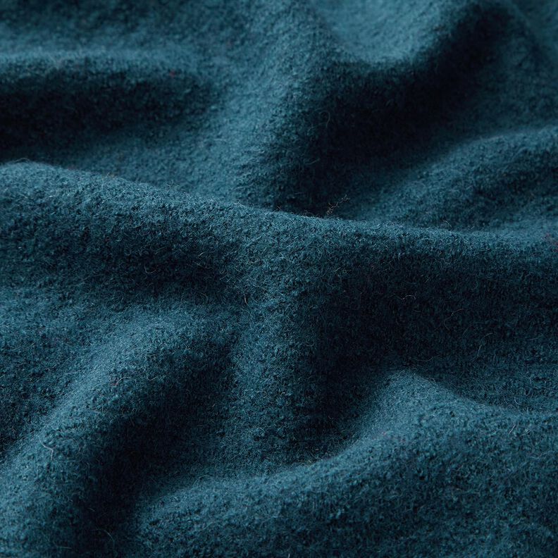 Tejido de punto ligero de mezcla de lana y viscosa – azul océano,  image number 2
