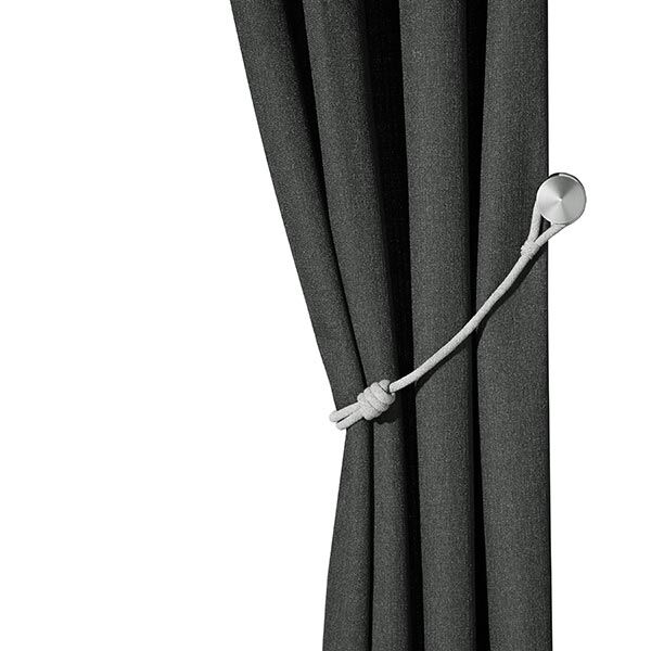 Soportes de persiana romana con nudo enrollado, longitud ajustable – gris claro | Gerster,  image number 3