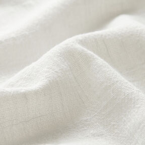 Tela de algodón Apariencia de lino – blanco lana | Retazo 50cm, 