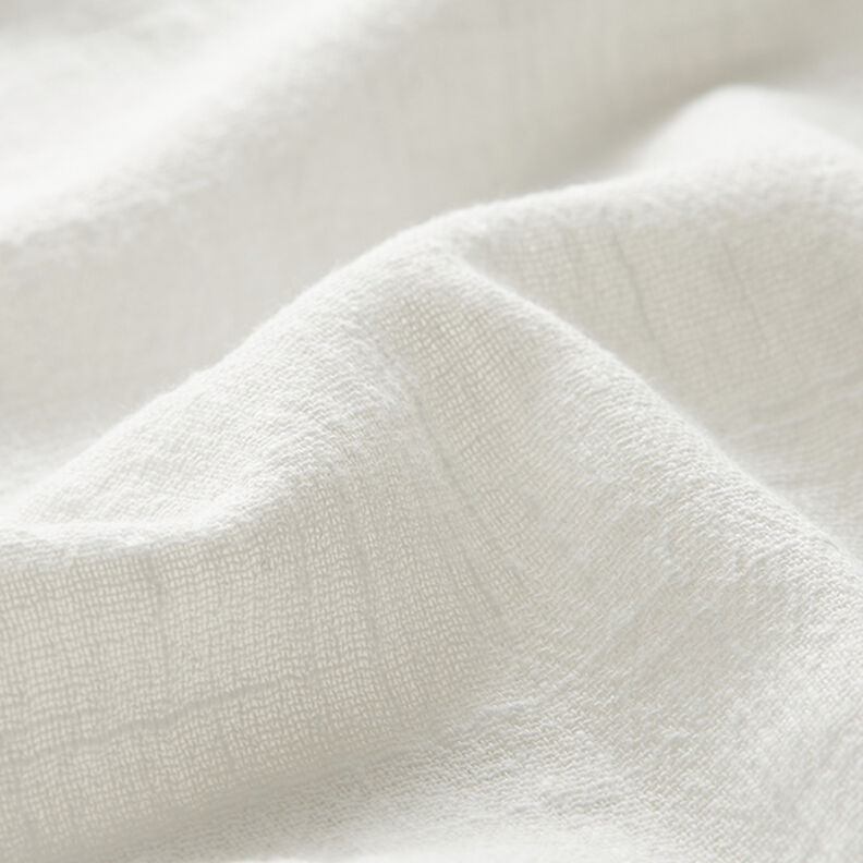 Tela de algodón Apariencia de lino – blanco lana,  image number 2