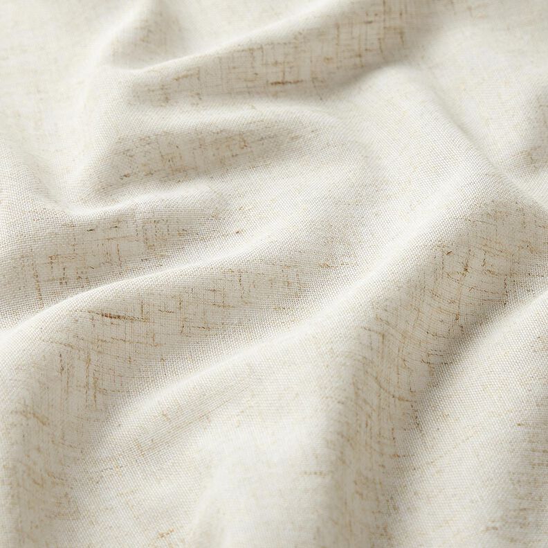 Tela para cortinas Mezcla de lino Uni – naturaleza,  image number 2
