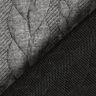 Tela de jersey jacquard Cloqué Punto trenzado – gris claro,  thumbnail number 4