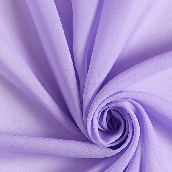 Chifón de seda – lila pastel,  image number 1