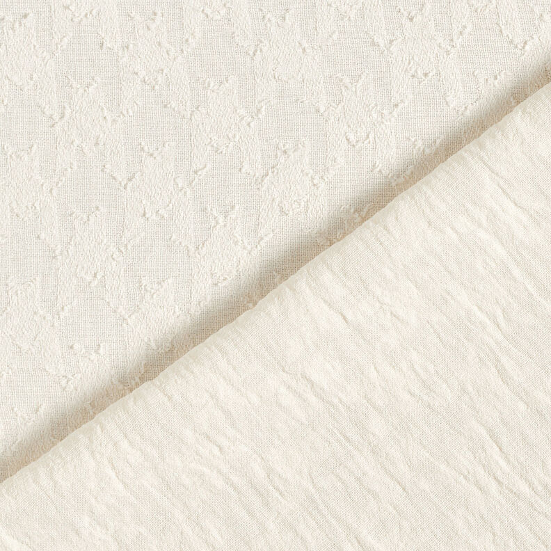 Jacquard Dobby pata de gallo – blanco lana,  image number 6