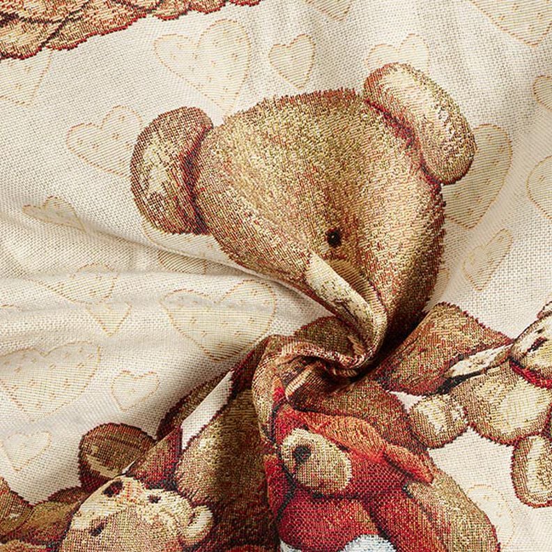 Tela decorativa de tapicería Osos de peluche – beige,  image number 3