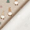 Tela de jersey de algodón Gnomos en la nieve – almendra,  thumbnail number 4