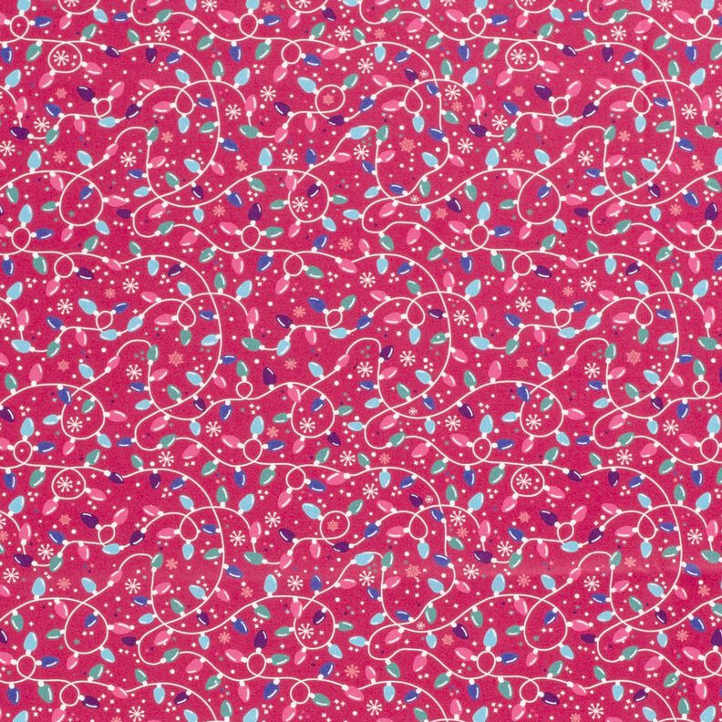 Tela de algodón Popelina Cadena de luces – púrpura/azul claro,  image number 1