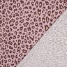 Mezcla de lino y viscosa Estampado de leopardo | Poppy Fabrics – rosa viejo claro/berenjena,  thumbnail number 4