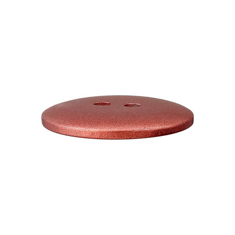 Botón de poliéster Metálico 2 agujeros – rojo,  image number 2