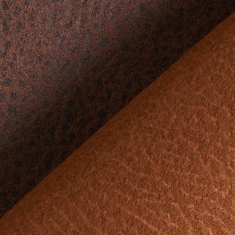 Tela de tapicería Imitación de piel – marrón oscuro,  image number 3