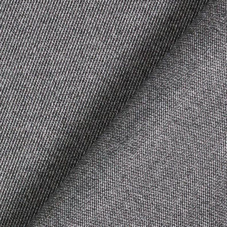 Tela elástica para trajes mezcla de viscosa Uni – gris oscuro,  image number 3