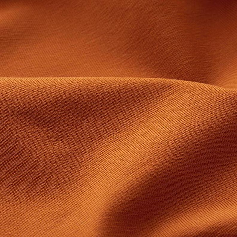 Tela de jersey de algodón Uni mediano – caramelo,  image number 4