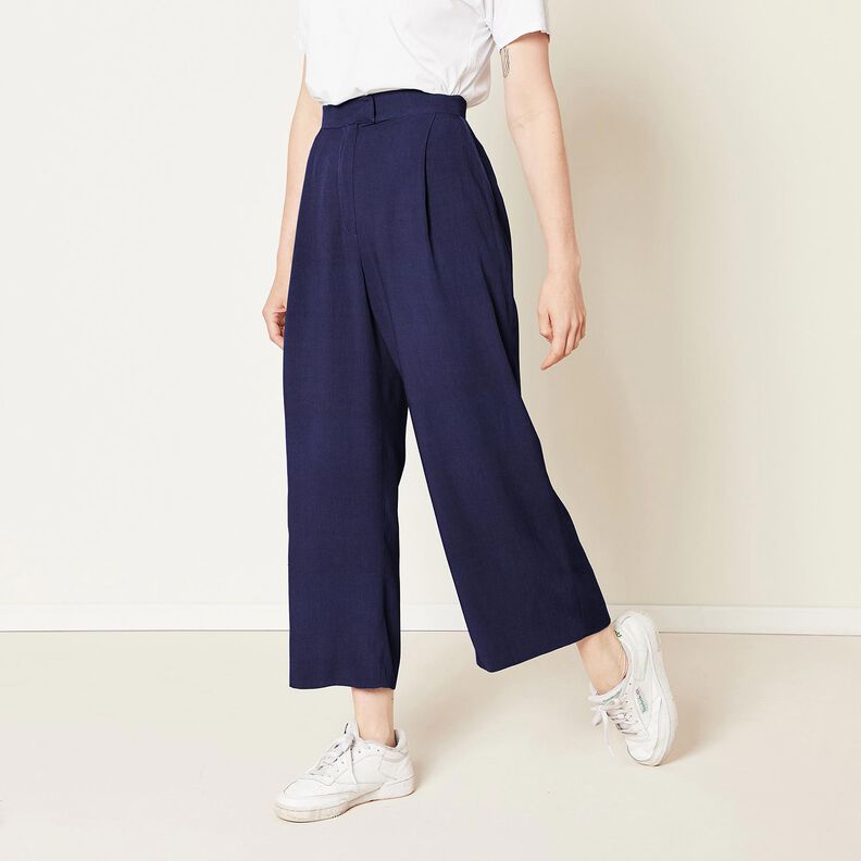 Viscosa Stretch Uni – azul marino,  image number 9