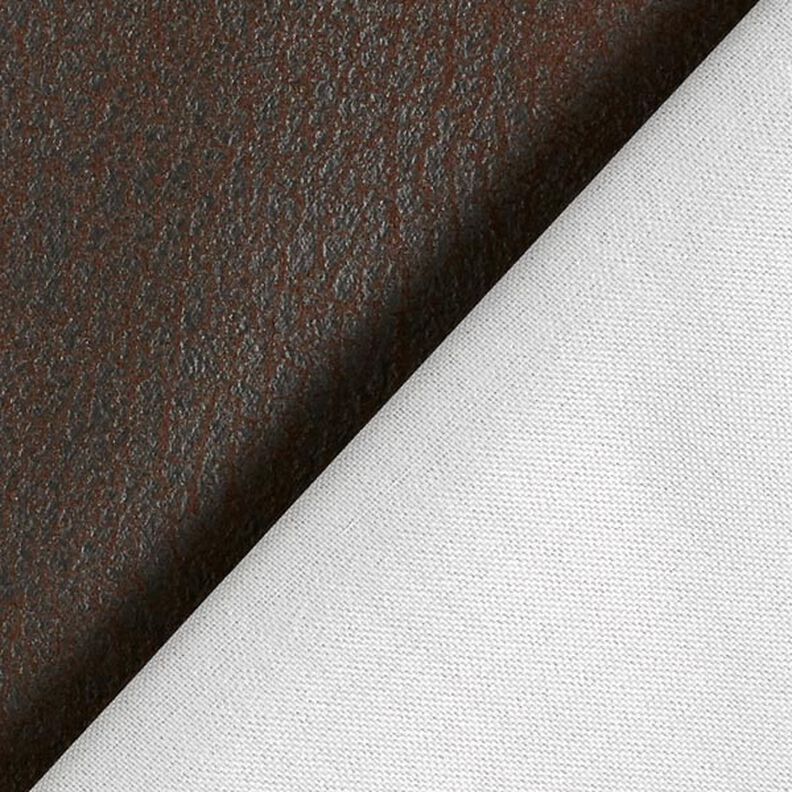 Tela de tapicería Imitación de piel Pamero – marrón oscuro,  image number 4