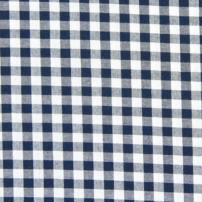 Tela de algodón Cuadros vichy 1 cm – azul negro/blanco,  image number 1