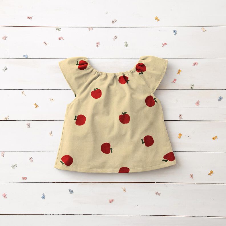 Pana de beb&eacute; Manzana &ndash; blanco lana/rojo,  image number 5