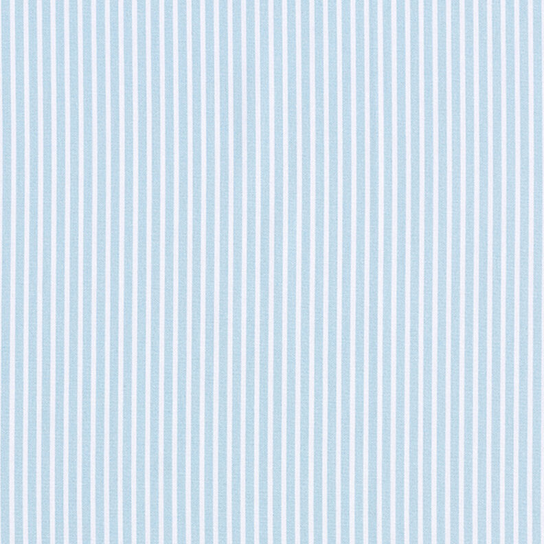 Popelina de algodón Rayas – azul claro/blanco,  image number 1