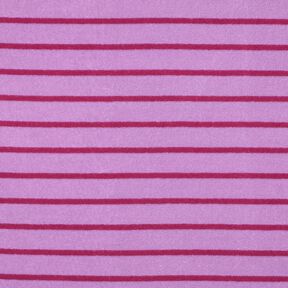 Jersey de rizo Rayas | Poppy Fabrics – violeta pastel/púrpura, 