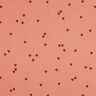 Jersey canelado Corazones dispersos | Poppy Fabrics – salmón/rojo oscuro,  thumbnail number 1