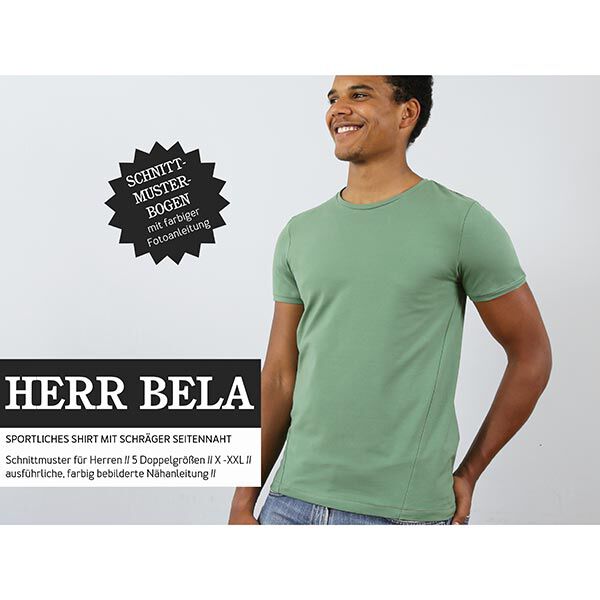 HERR BELA - Camisa deportiva con costura lateral diagonal, Studio Schnittreif  | 42 - 60,  image number 1