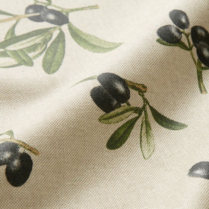 Algodón revestido Ramas de olivo – naturaleza/pino,  image number 3