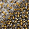 Tela de encaje con enredaderas de flores y lentejuelas – negro/dorado,  thumbnail number 4