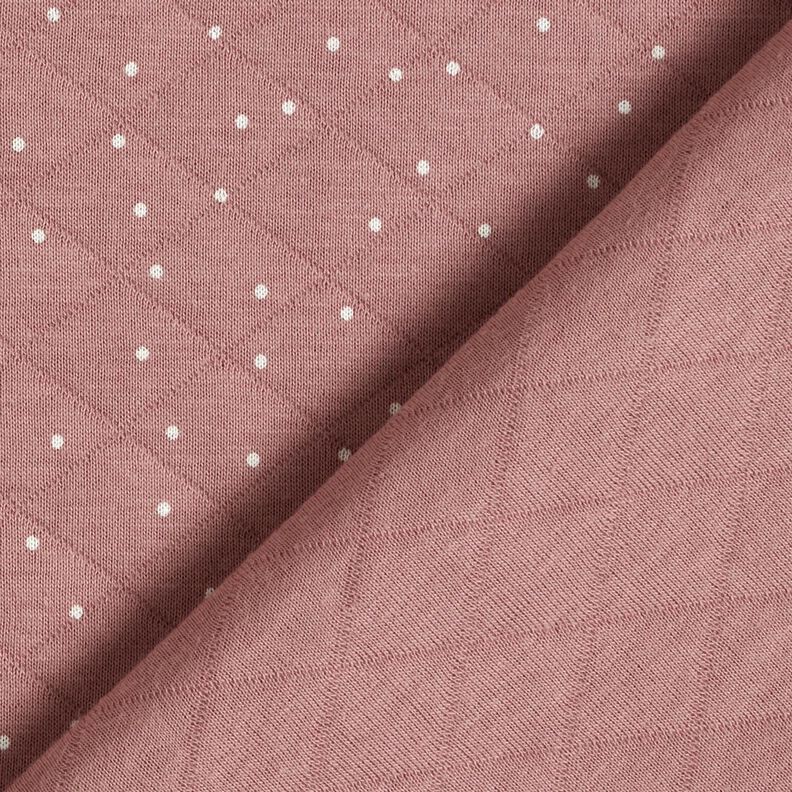 Tela de doble cara Lunares – rosa viejo oscuro,  image number 4