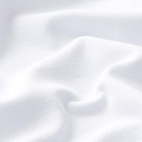Tela de jersey de algodón Piqué fino – blanco, 