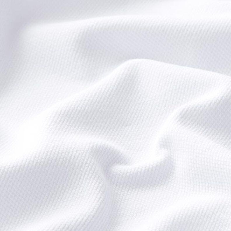 Tela de jersey de algodón Piqué fino – blanco,  image number 2