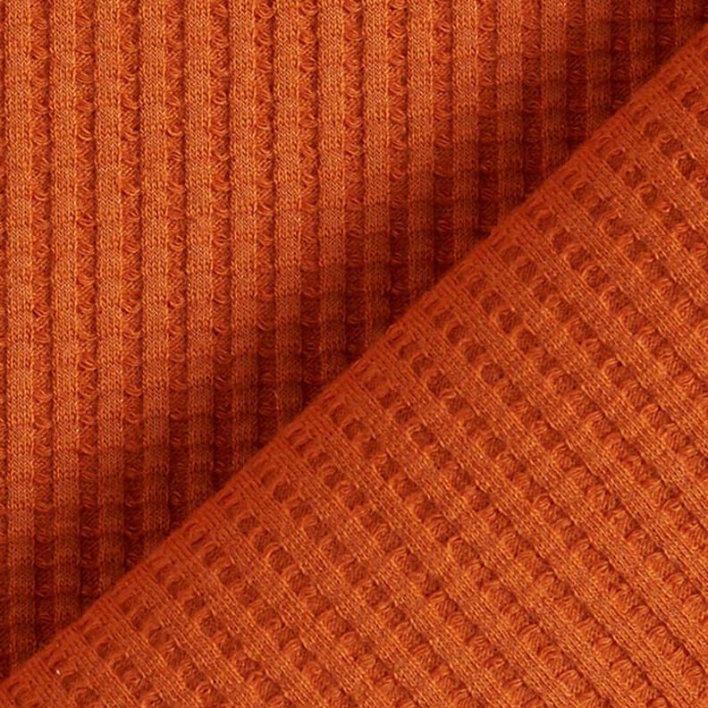 Jersey de algodón con relieves Uni – terracotta,  image number 3
