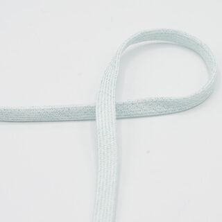 Cordón plano Sudadera Lúrex [8 mm] – menta suave/plata metalizada, 