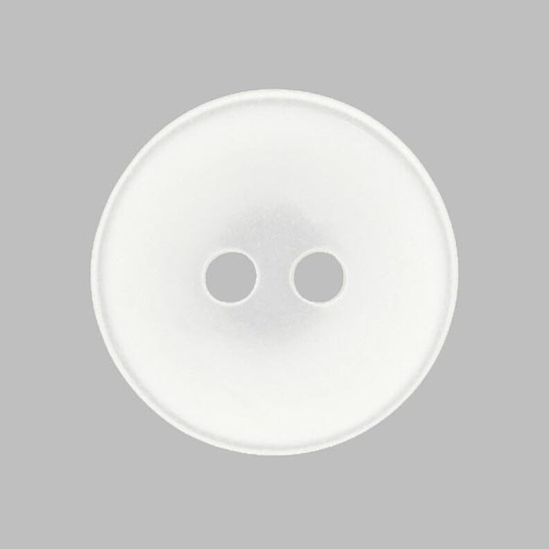 Botón de plástico liso - blanco,  image number 1