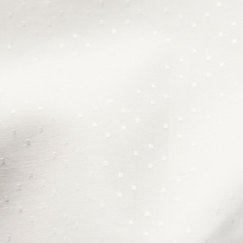 Tela de blusa de raso con lunares – blanco,  image number 5